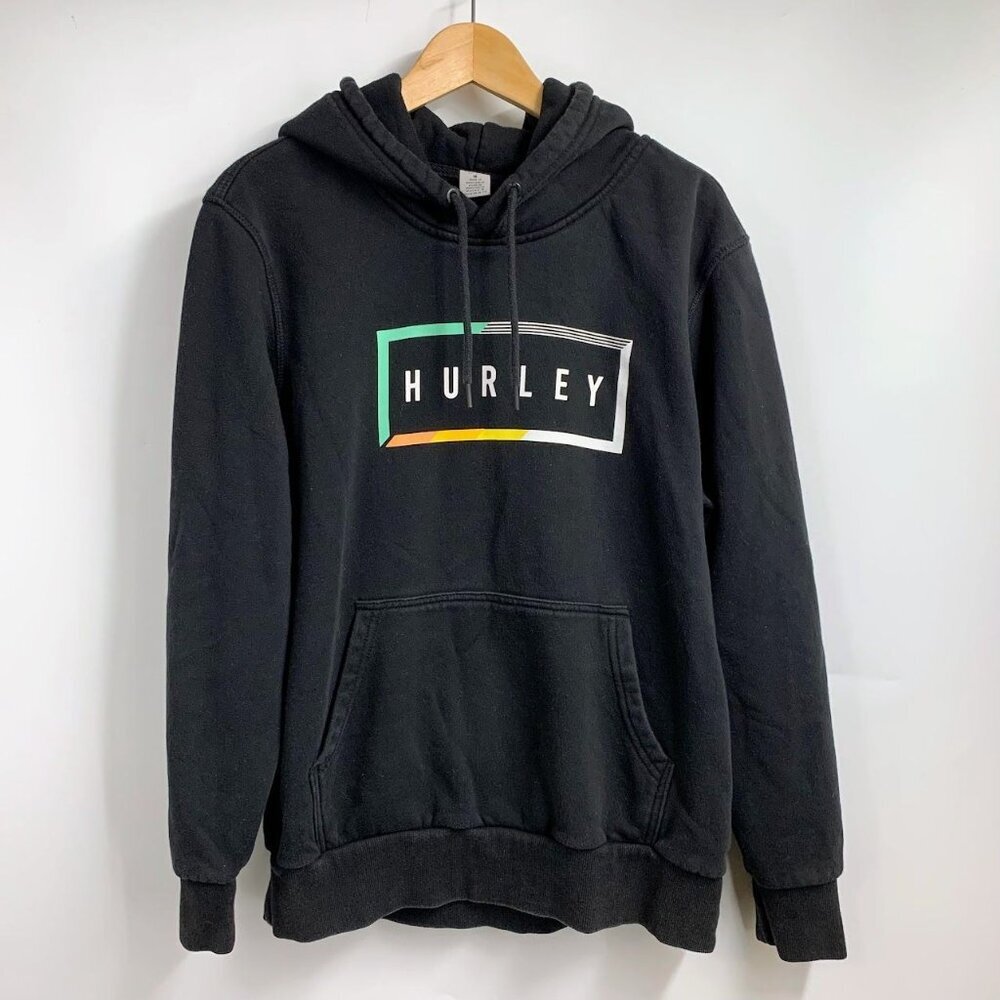Hurley Men's Logo Graphic Surfer Skater Board Sports Sweatshirt Hoodie Size M